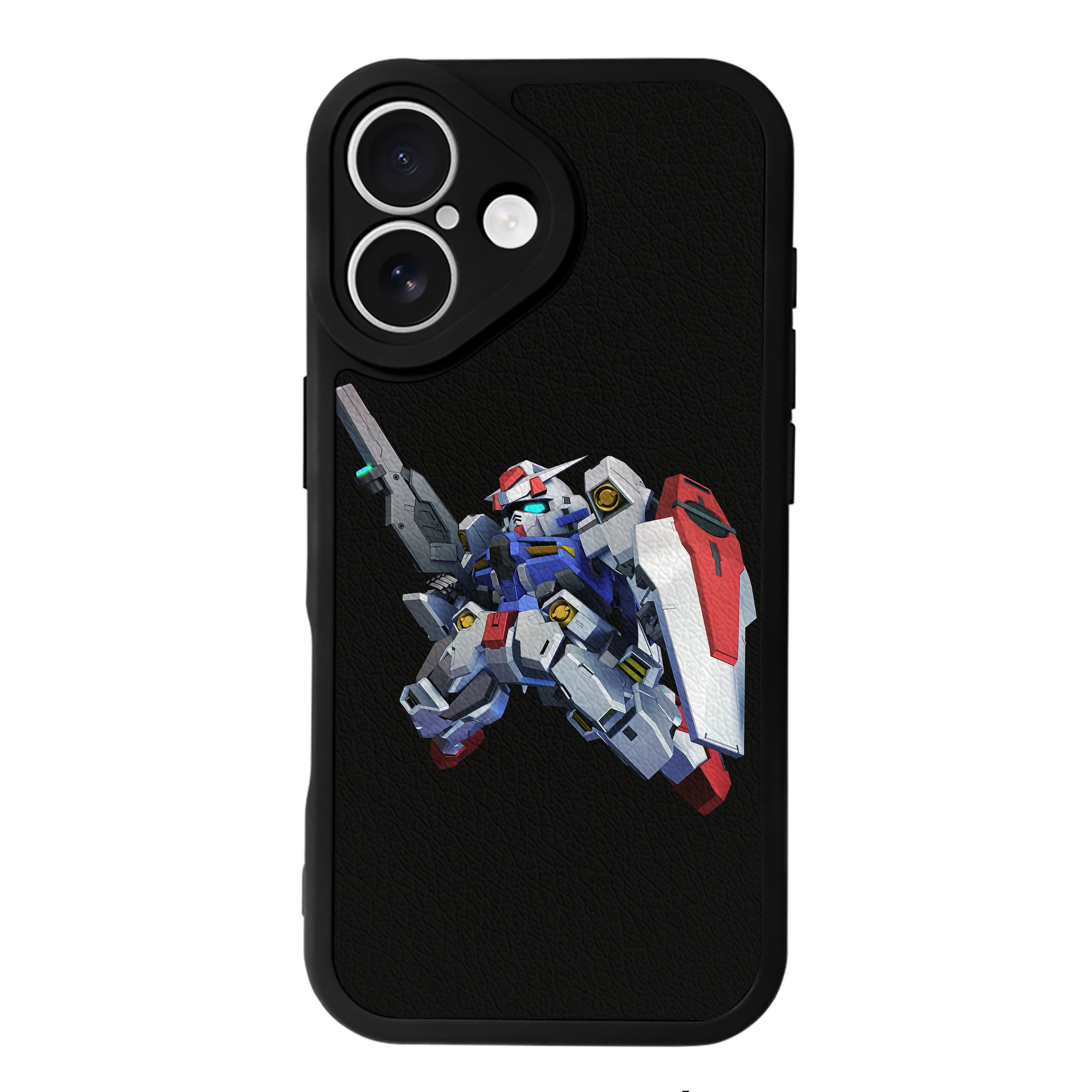 （画像用） 機動戦士ガンダム Mobile Suit Gundam 【iPhone 16シリーズ対応】シリコンスマホケース（レザー調） 材質：シリコン
